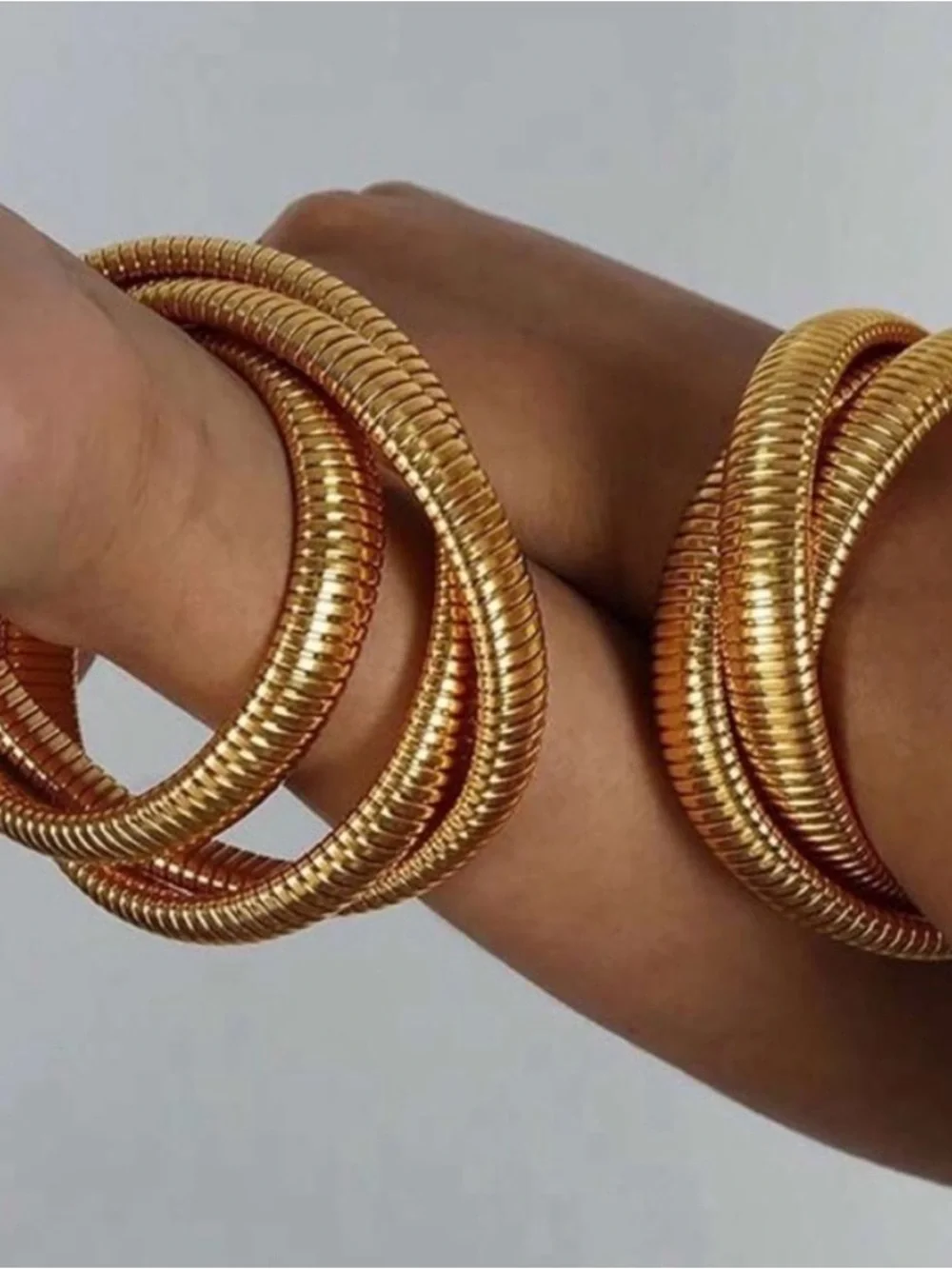 NWOT 18K Gold Plated Wrap Twist Bracelet